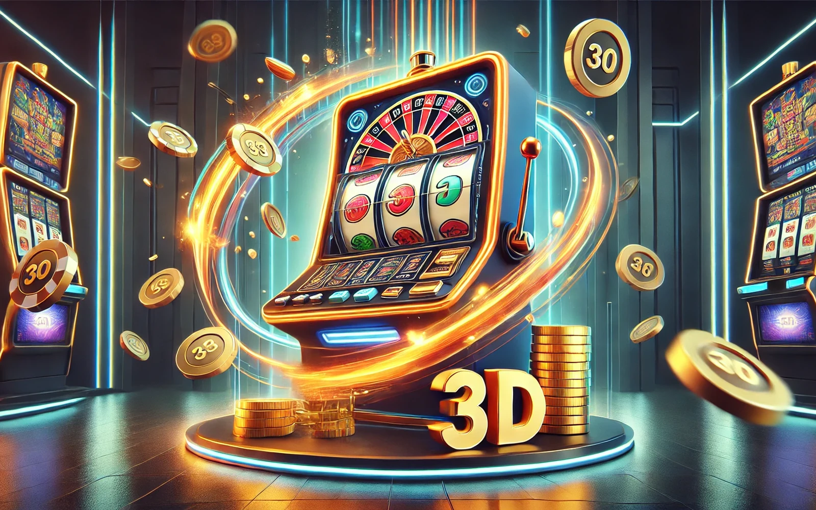 Antarmuka slot mobile dengan simbol permainan dan panel reel